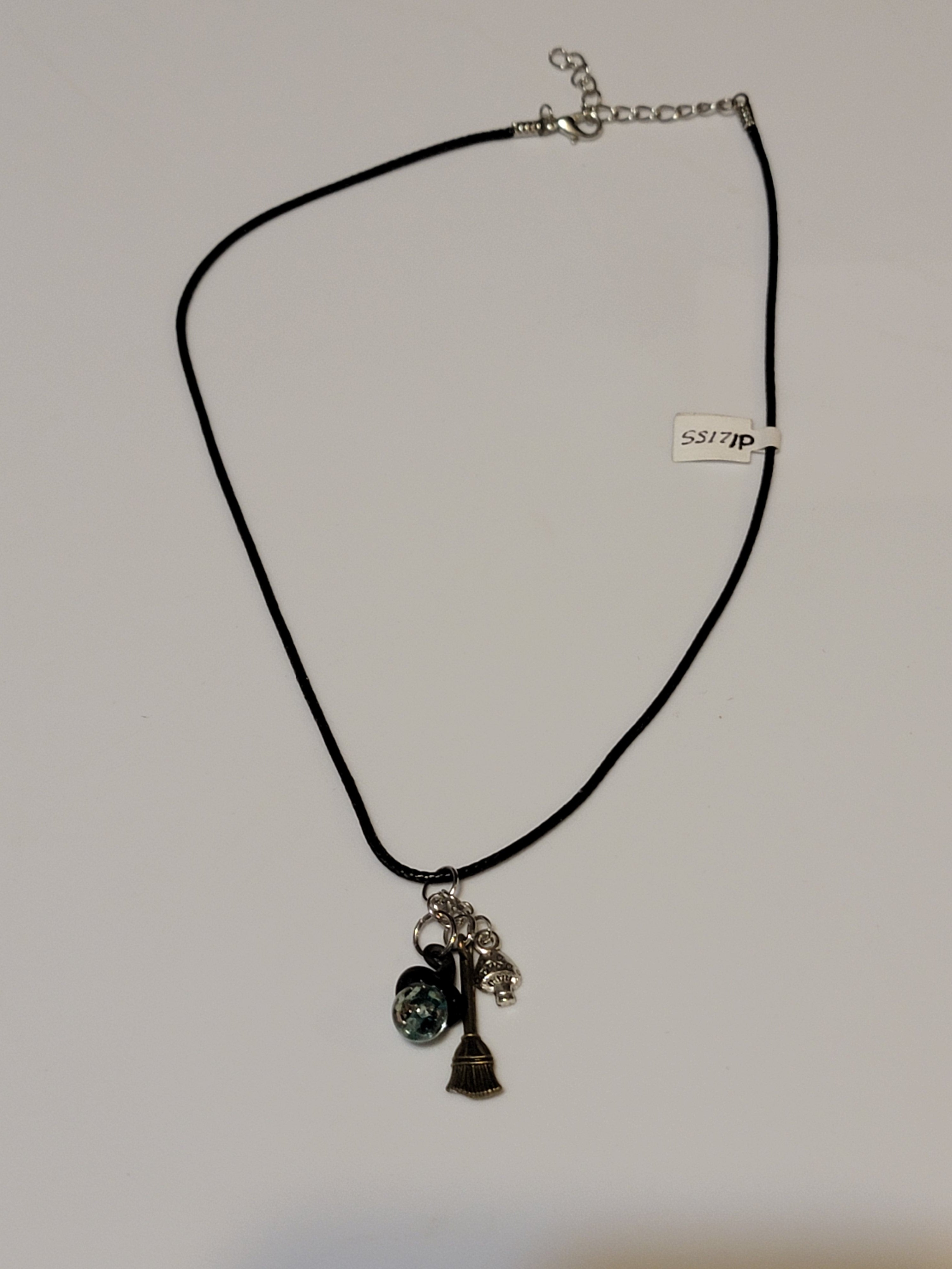 Witch Hat Necklaces - Glow In The Dark Glass