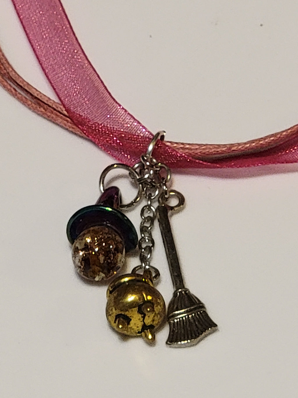 Witch Hat Necklaces - Glow In The Dark Glass