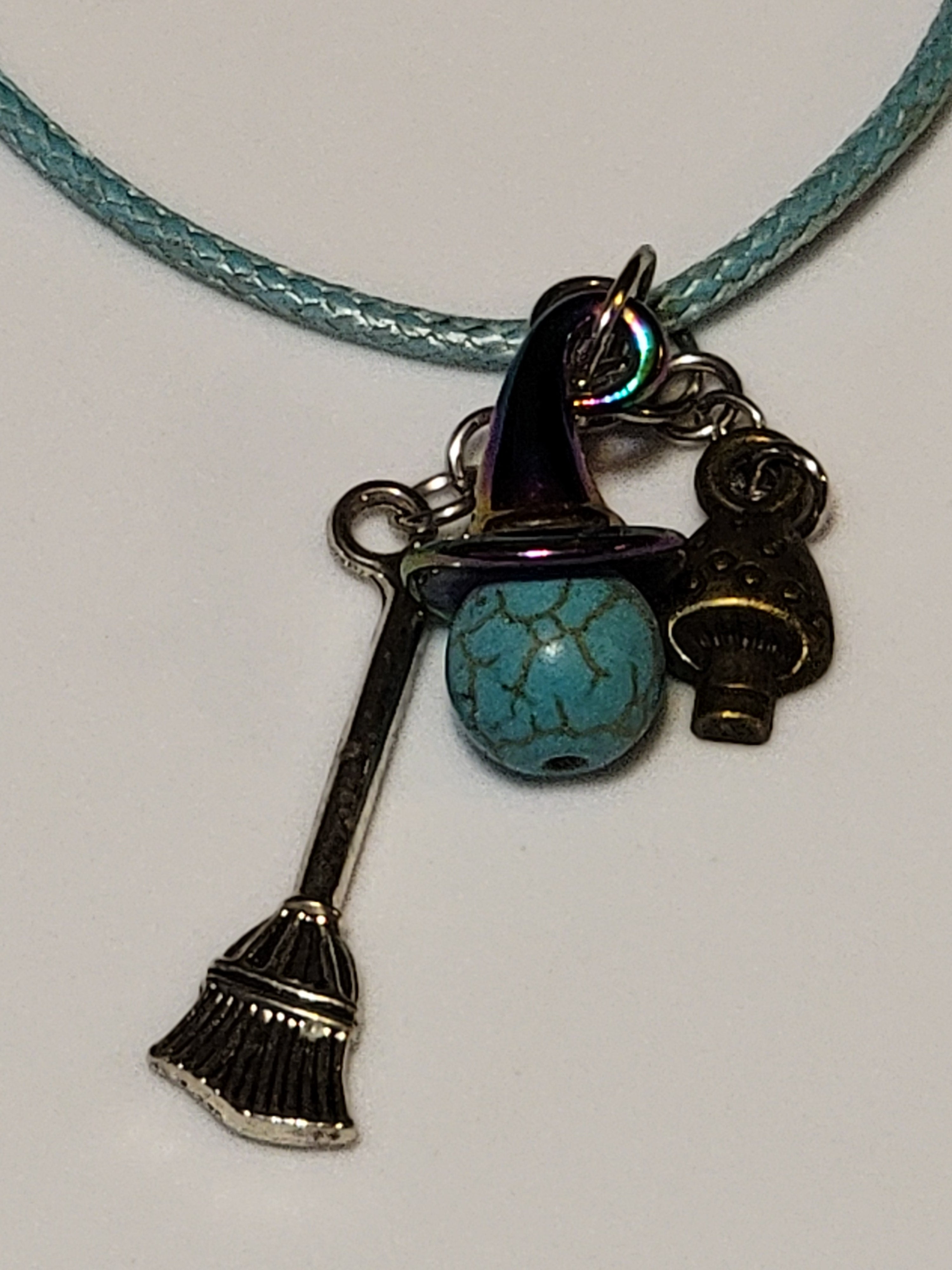 Witch Hat Necklace - Gemstone