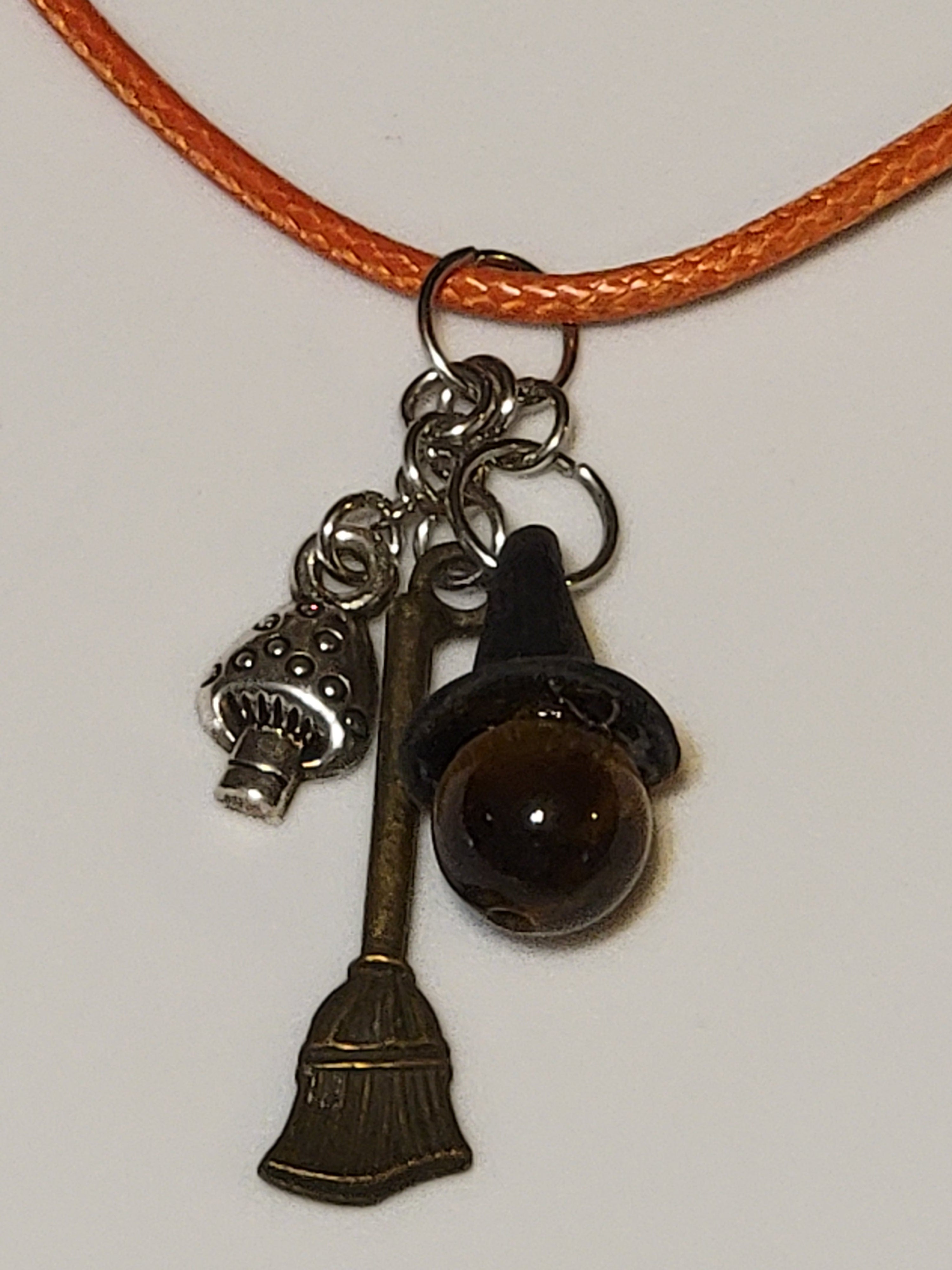 Witch Hat Necklace - Gemstone