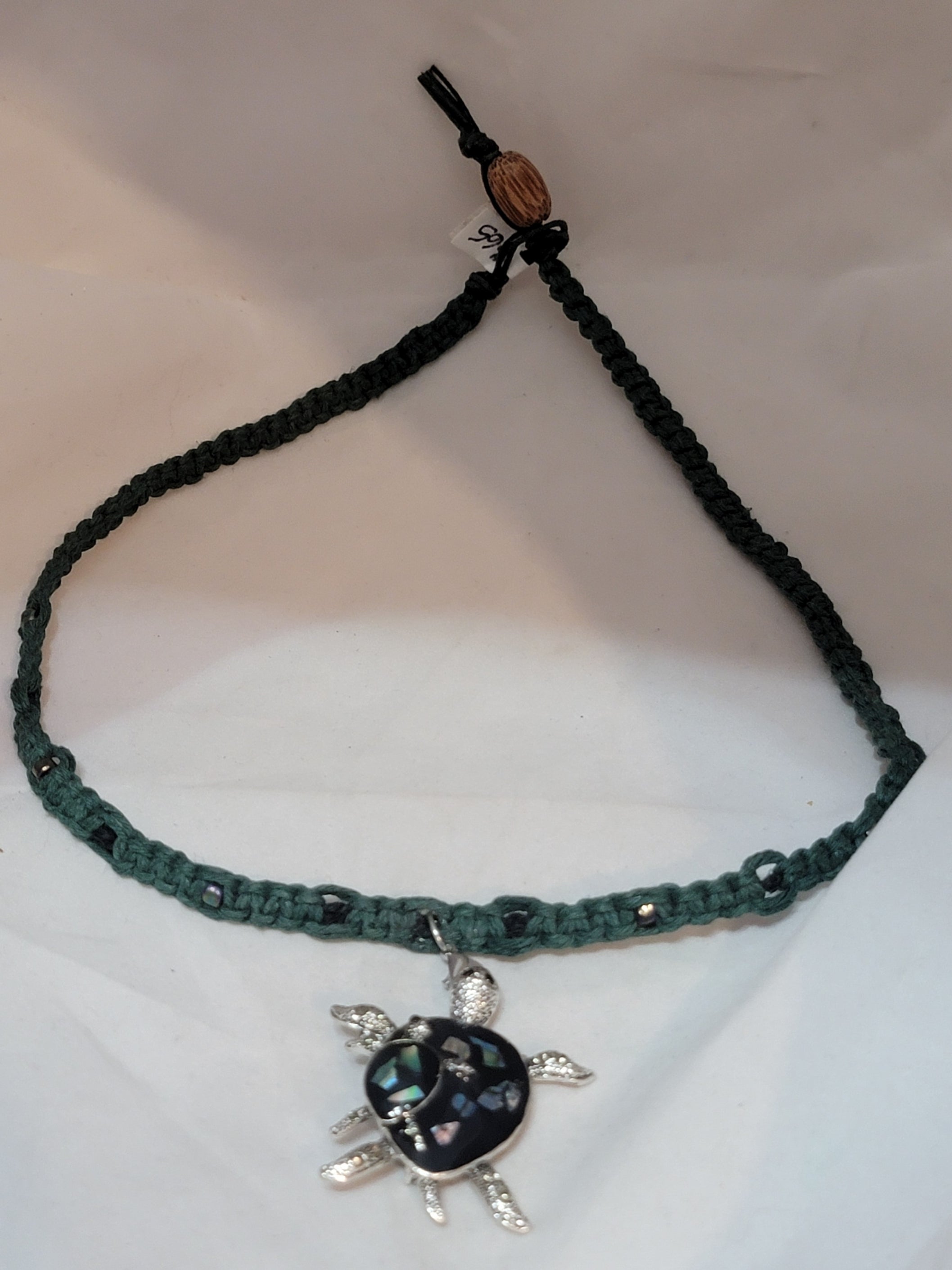Abalone Inlay Turtles Necklace