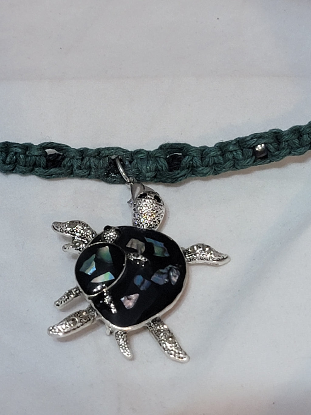 Abalone Inlay Turtles Necklace
