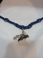 Abalone, Opalite Whale Tails with Mermaid & Crystal Necklace