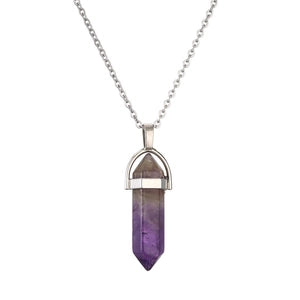 Hexagonal Gemstone Necklace