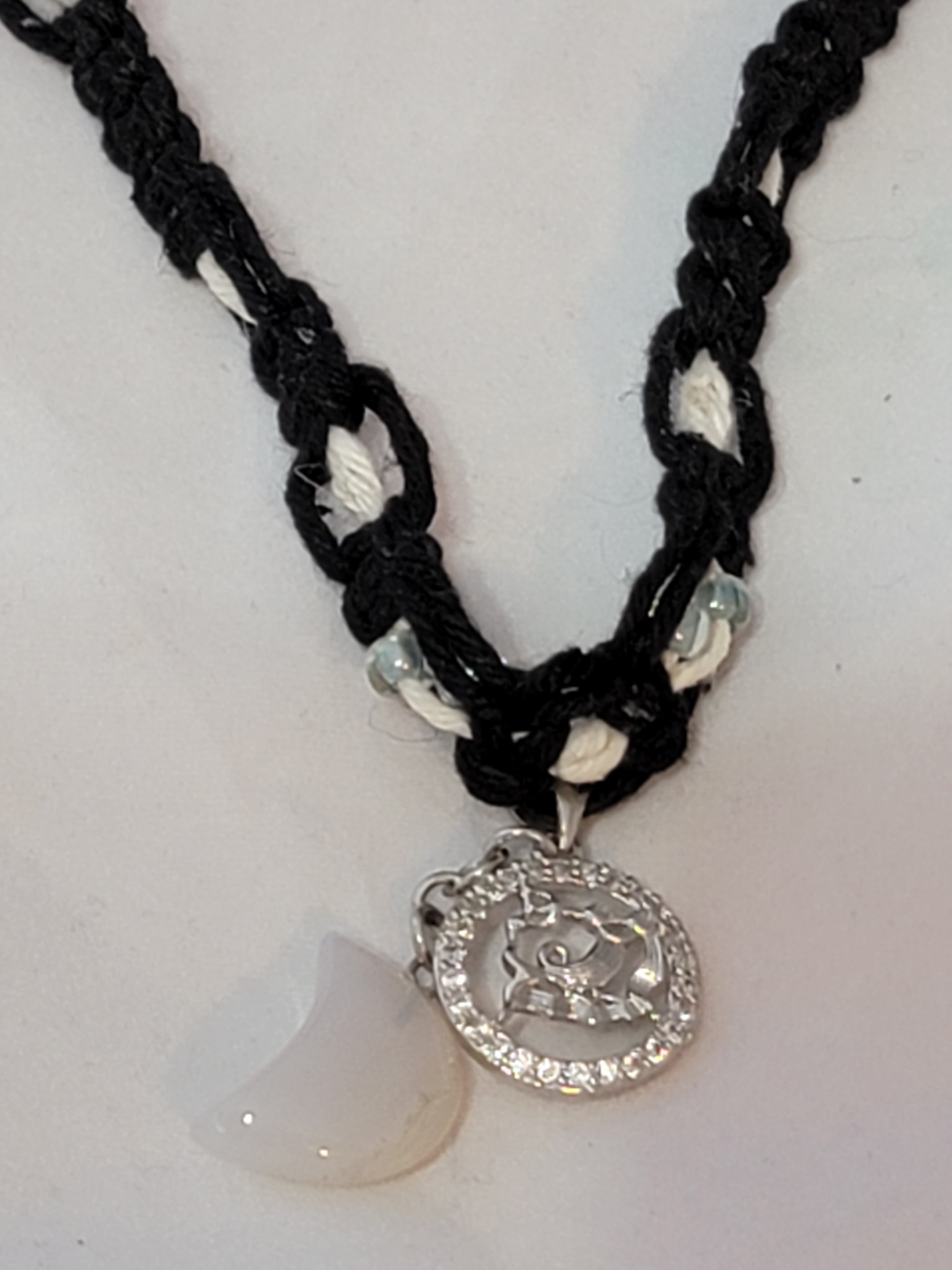 Aquarius Moonstone Zodiac Necklace