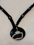 Black Onyx Donut Necklace