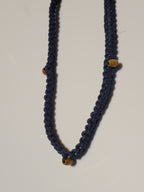 Hemp Necklace with Wood Beads