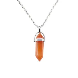 Hexagonal Gemstone Necklace