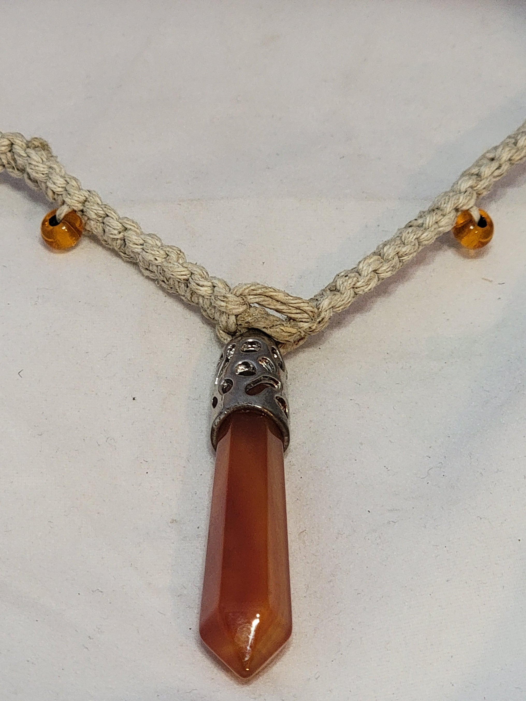 Carnelian Point Necklace
