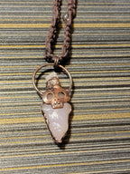 Copper Skull Stone Necklace