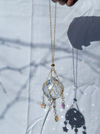 Crystal with Stars Suncatcher
