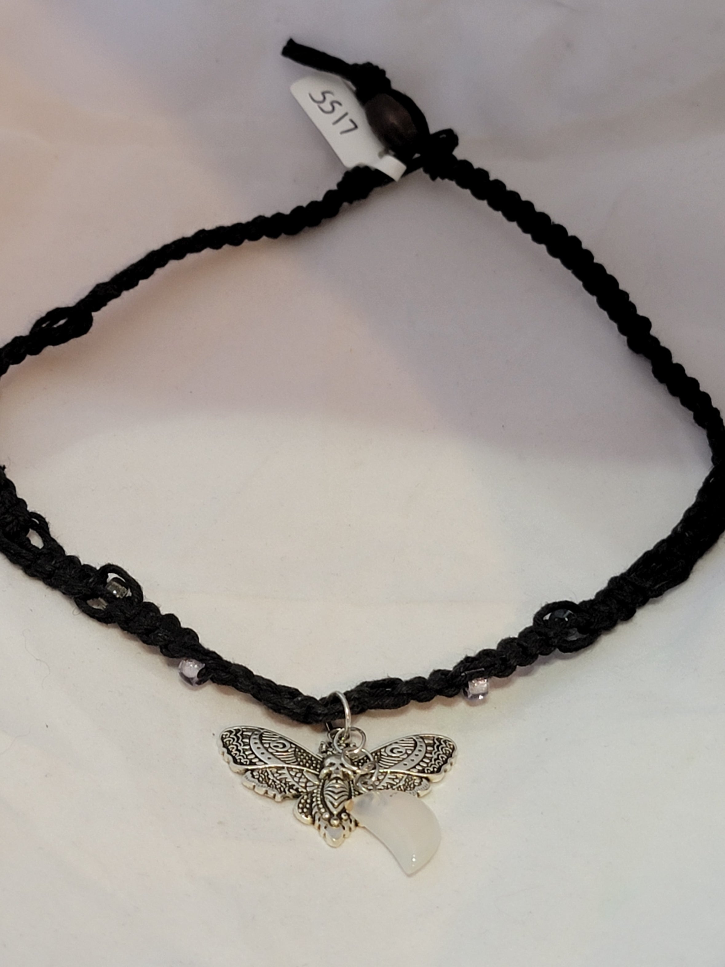 Deathshead Moth with Moon Necklace