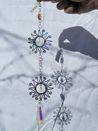 Double Rainbow Sun with Crystal Point Suncatcher