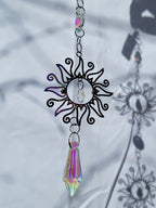 Double Rainbow Sun with Crystal Point Suncatcher