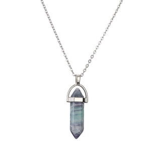 Hexagonal Gemstone Necklace