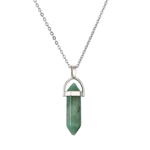 Hexagonal Gemstone Necklace
