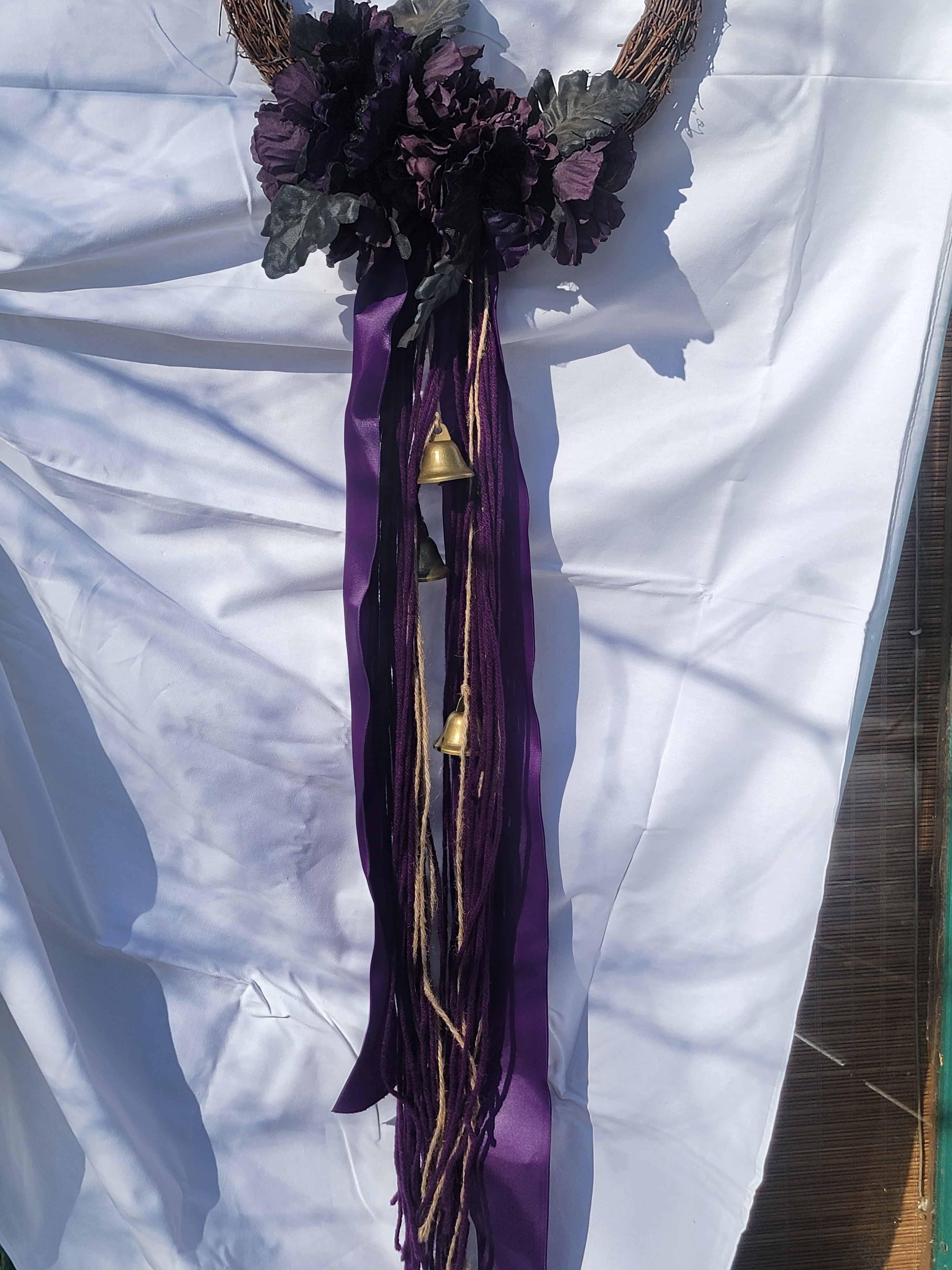 Witch Bells - Extra Large Round Grapevine Wreath