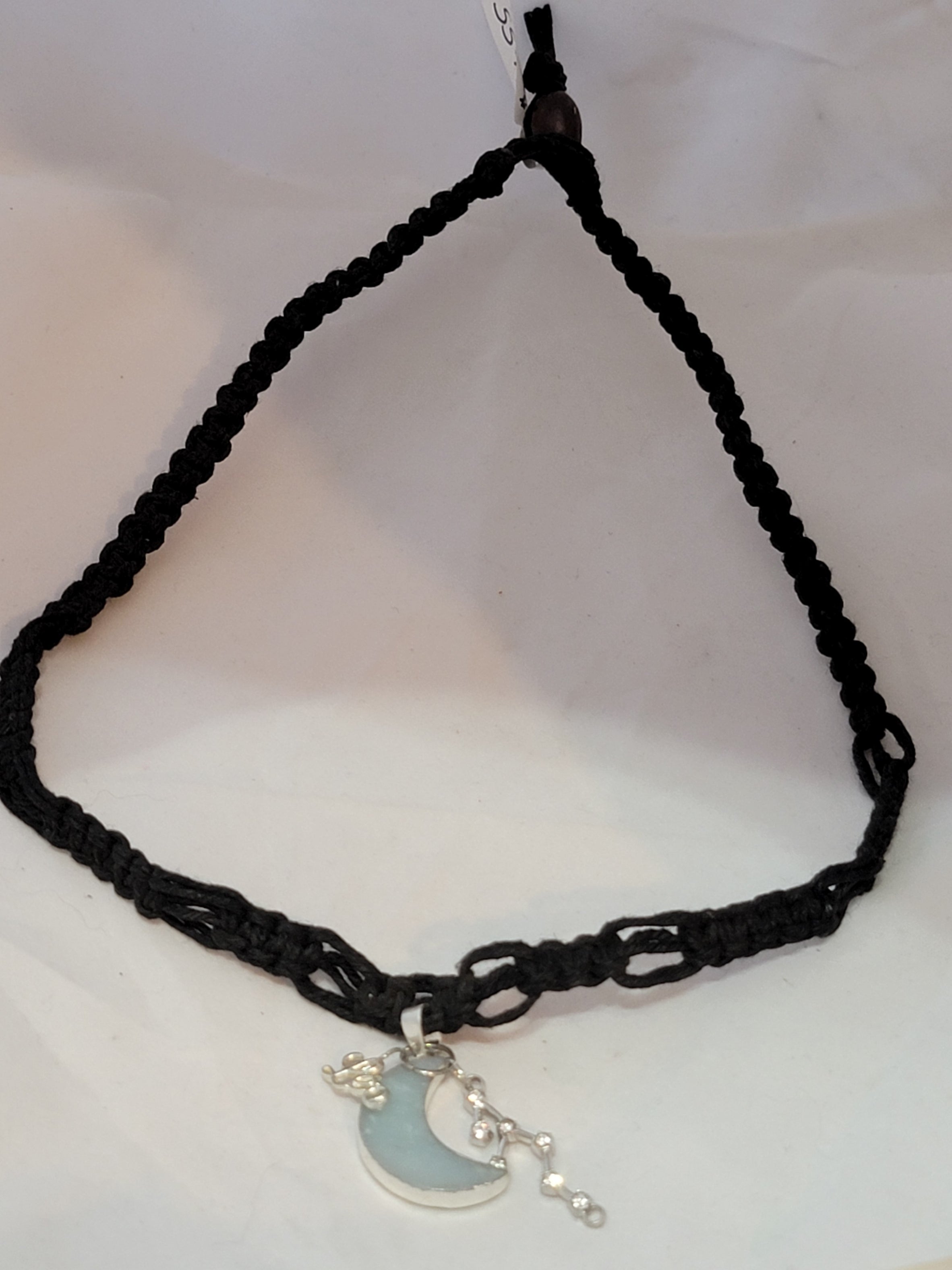 Leo Amazonite Moon Zodiac Necklace