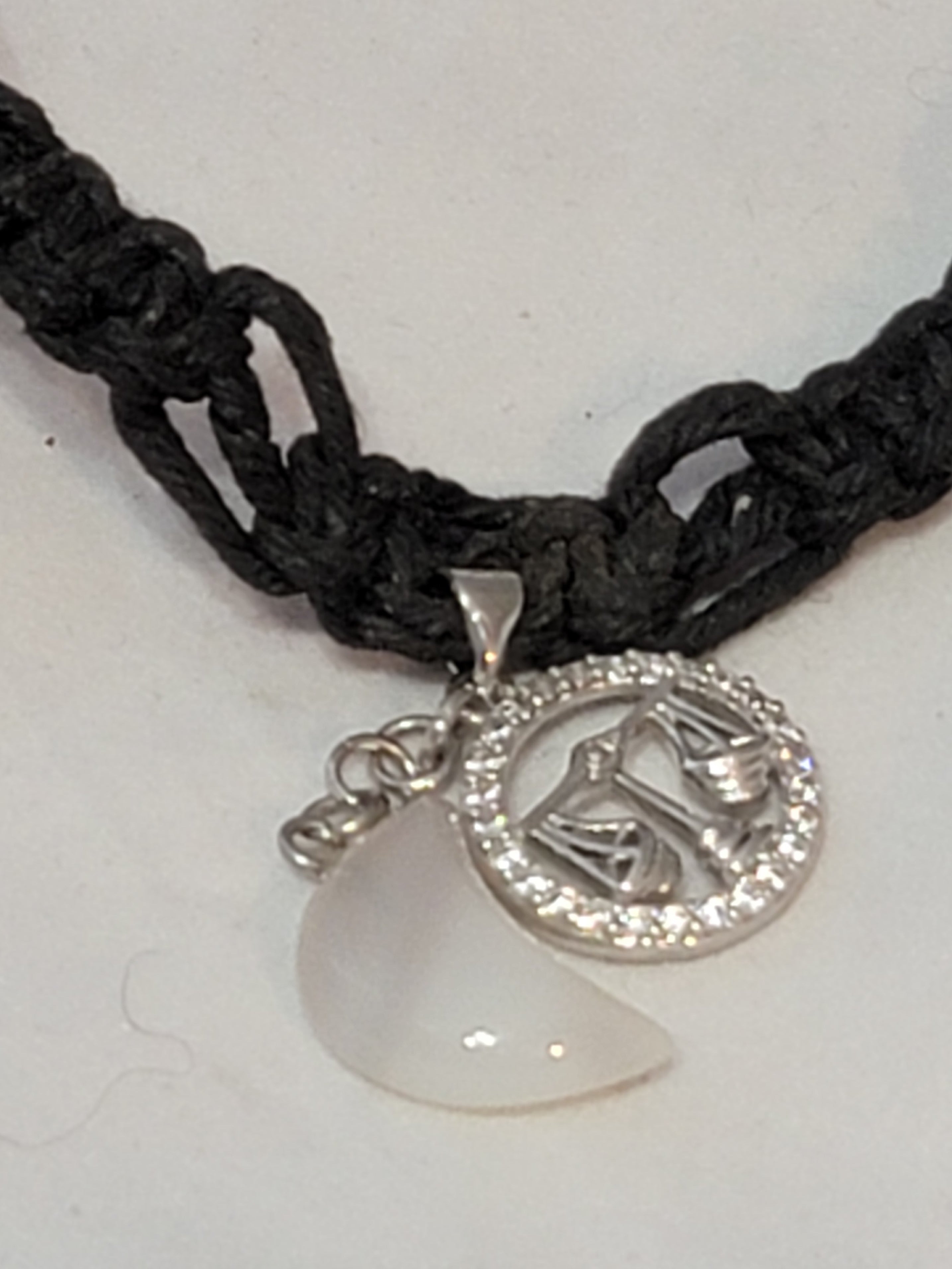 Libra Moonstone Zodiac Necklace