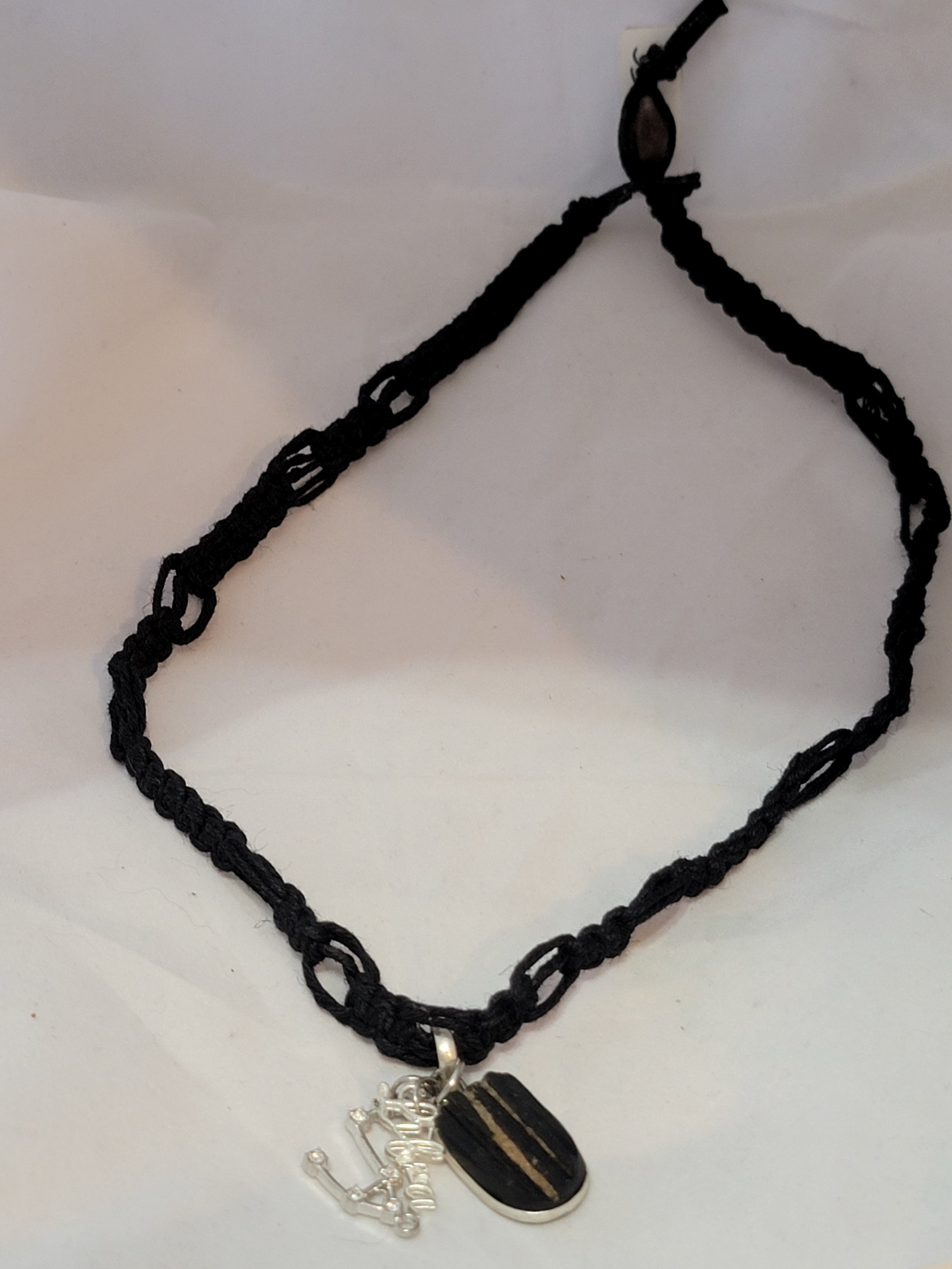 Libra Black Tourmaline Zodiac Necklace