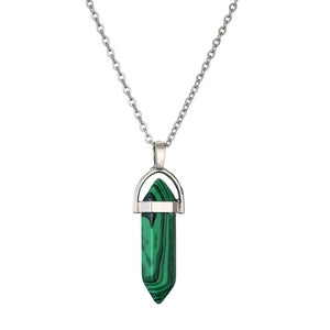 Hexagonal Gemstone Necklace