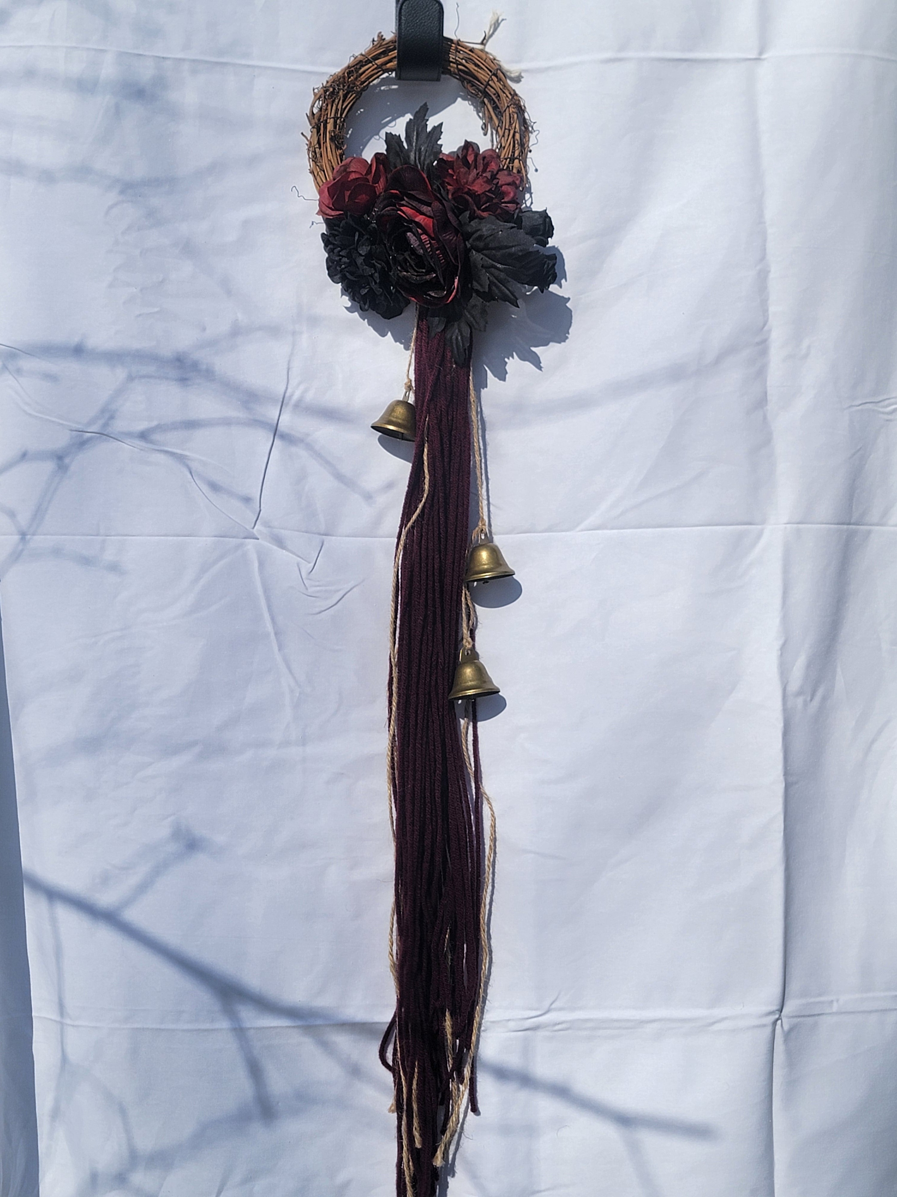 Witch Bells - Medium Round Grapevine Wreath