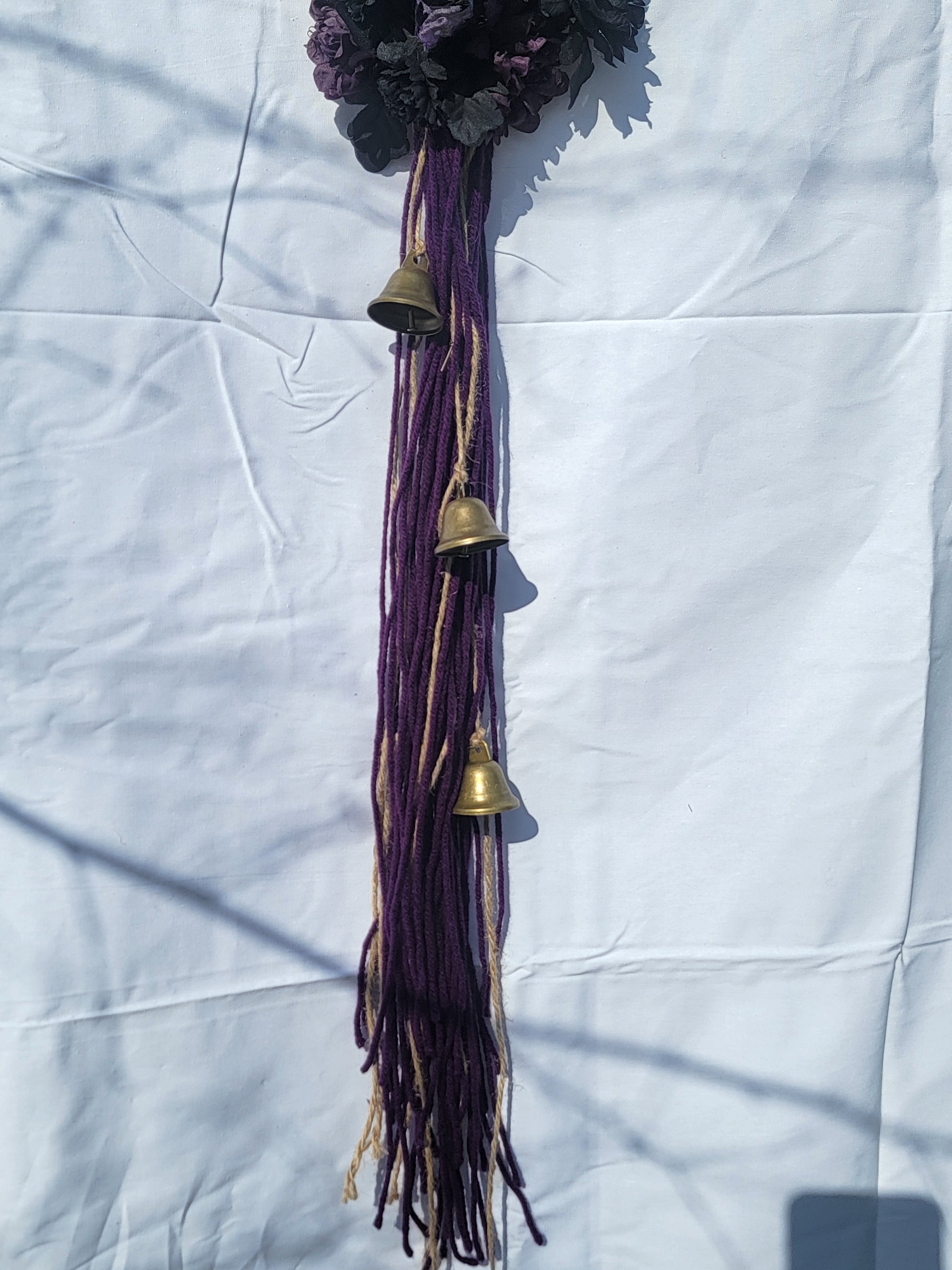 Witch Bells - Medium Round Grapevine Wreath
