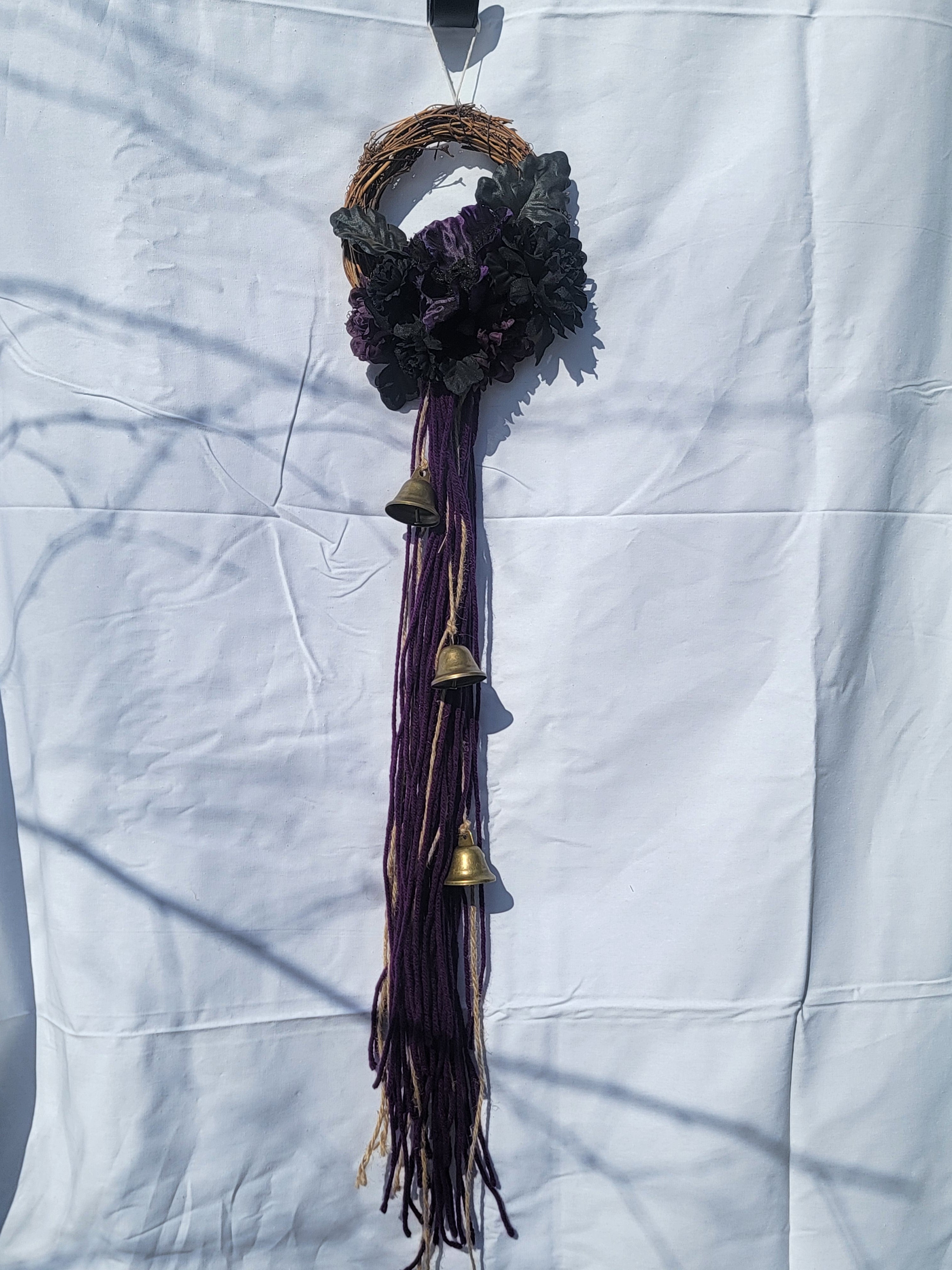Witch Bells - Medium Round Grapevine Wreath