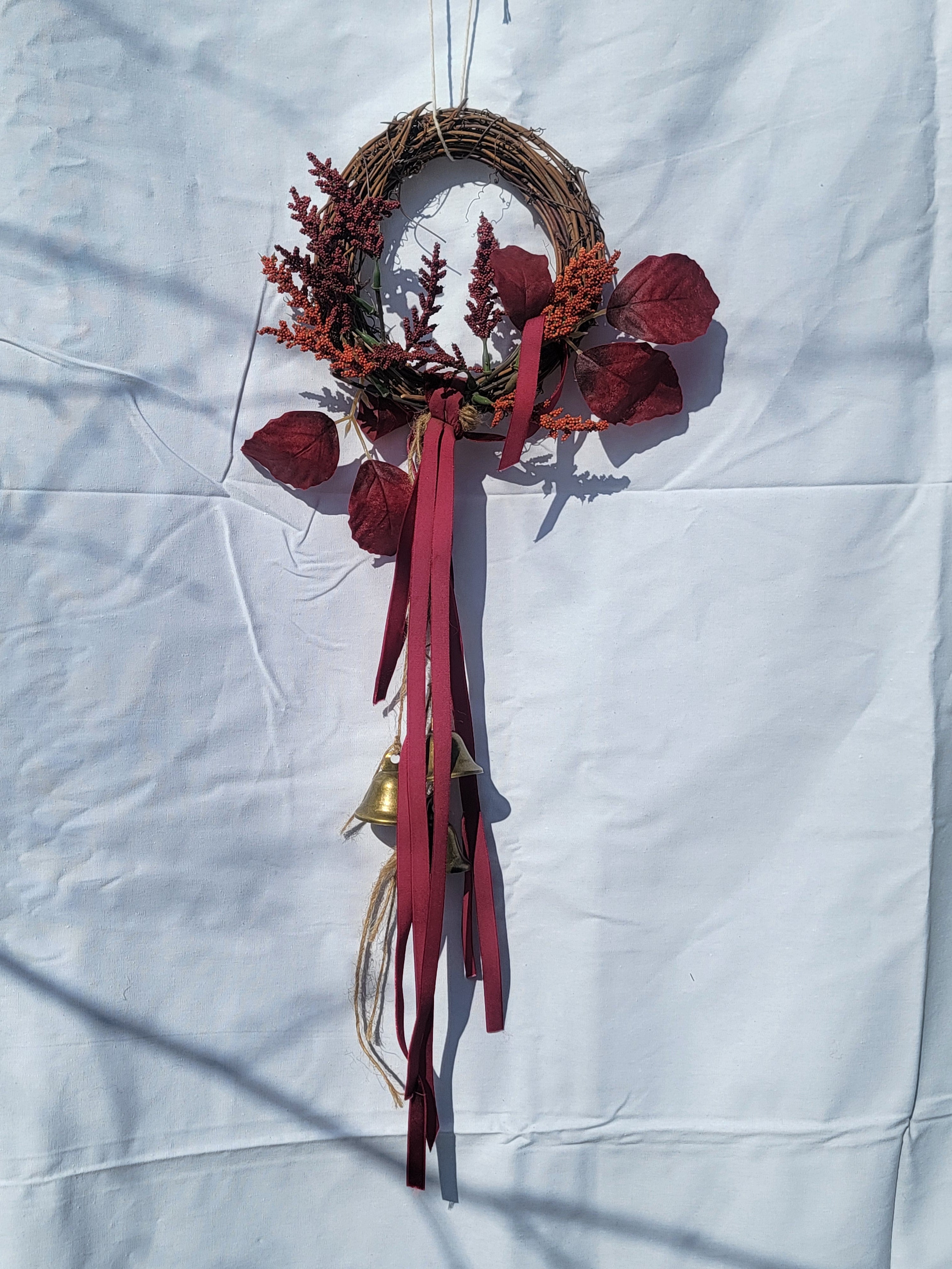 Witch Bells - Medium Round Grapevine Wreath