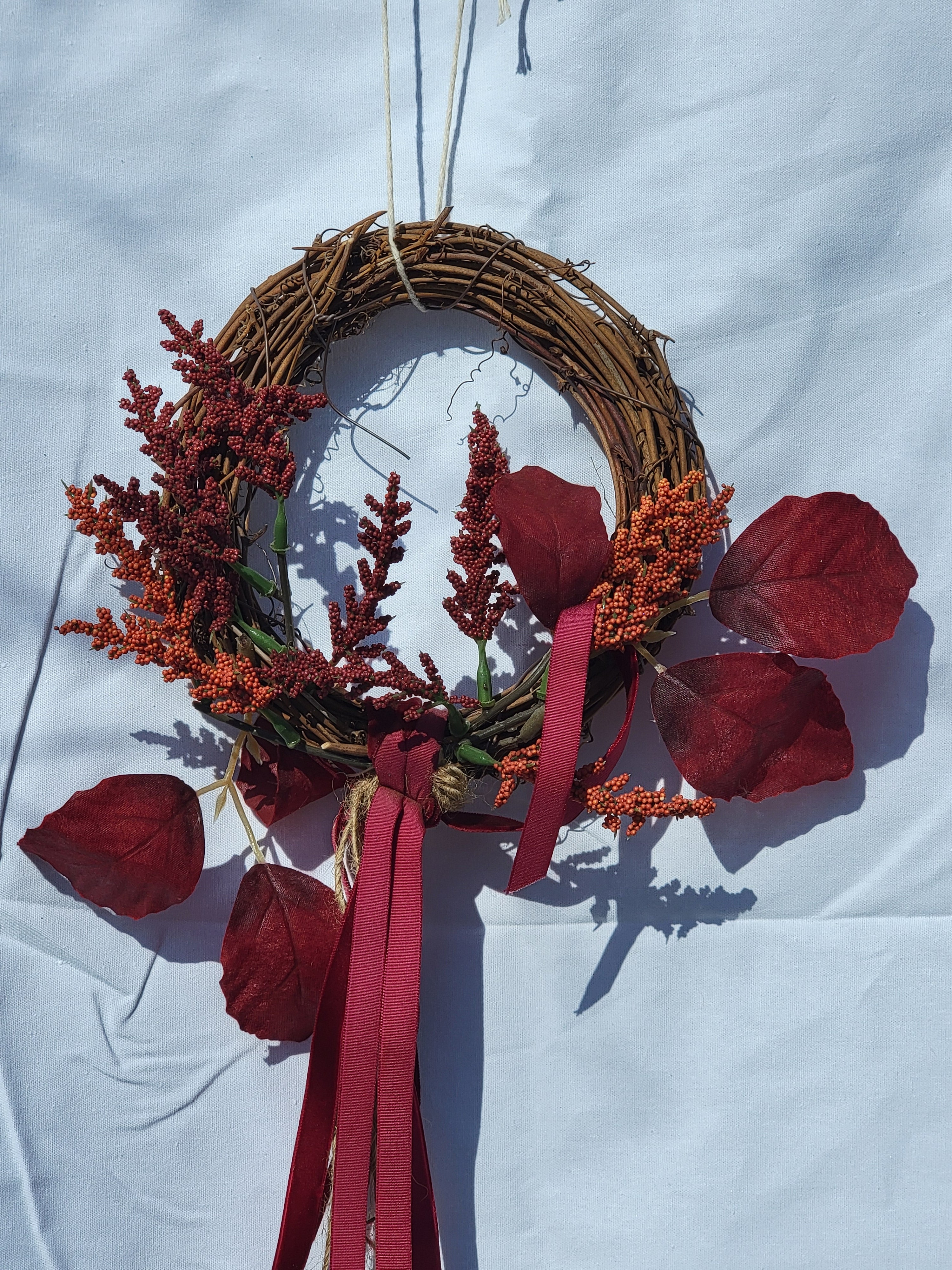 Witch Bells - Medium Round Grapevine Wreath