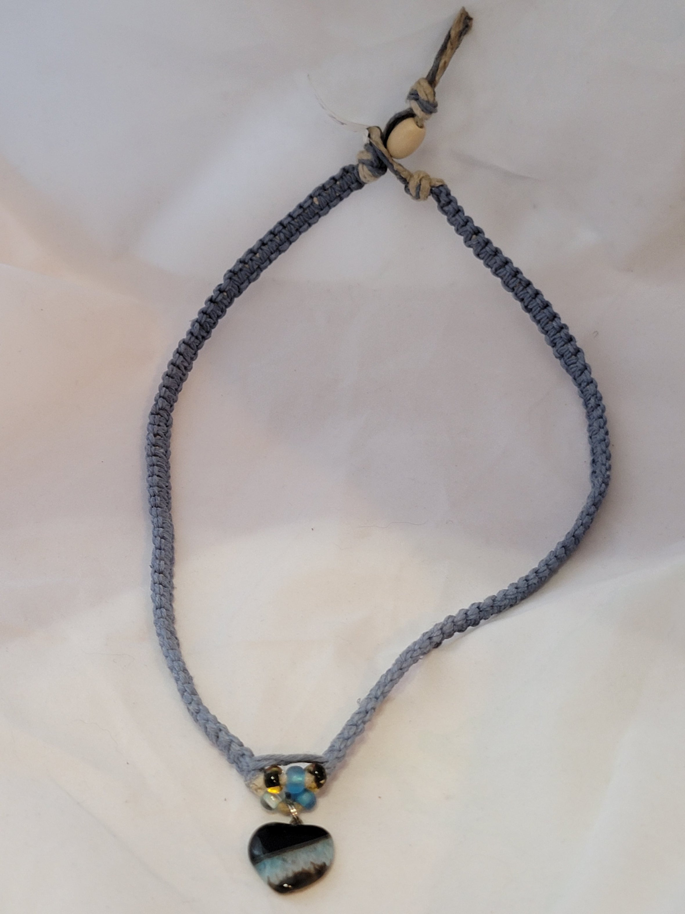 Onyx Heart Agate Necklace