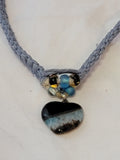 Onyx Heart Agate Necklace