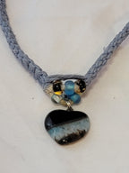 Onyx Heart Agate Necklace