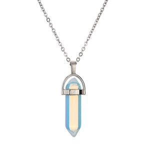 Hexagonal Gemstone Necklace
