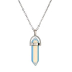 Hexagonal Gemstone Necklace