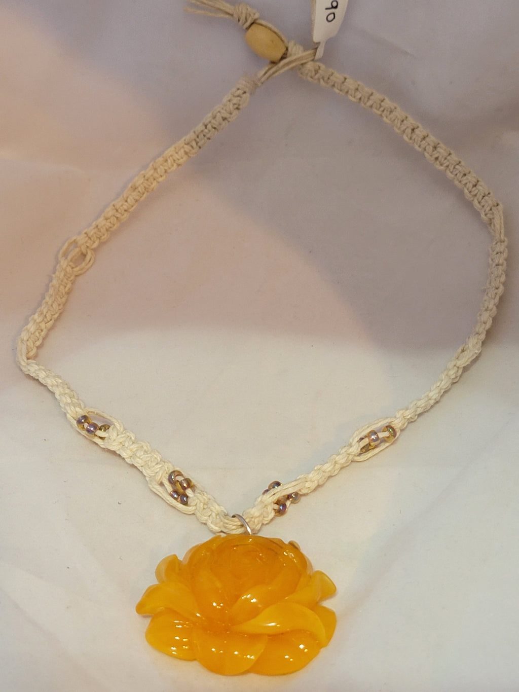Orange Flower Necklace
