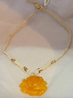 Orange Flower Necklace