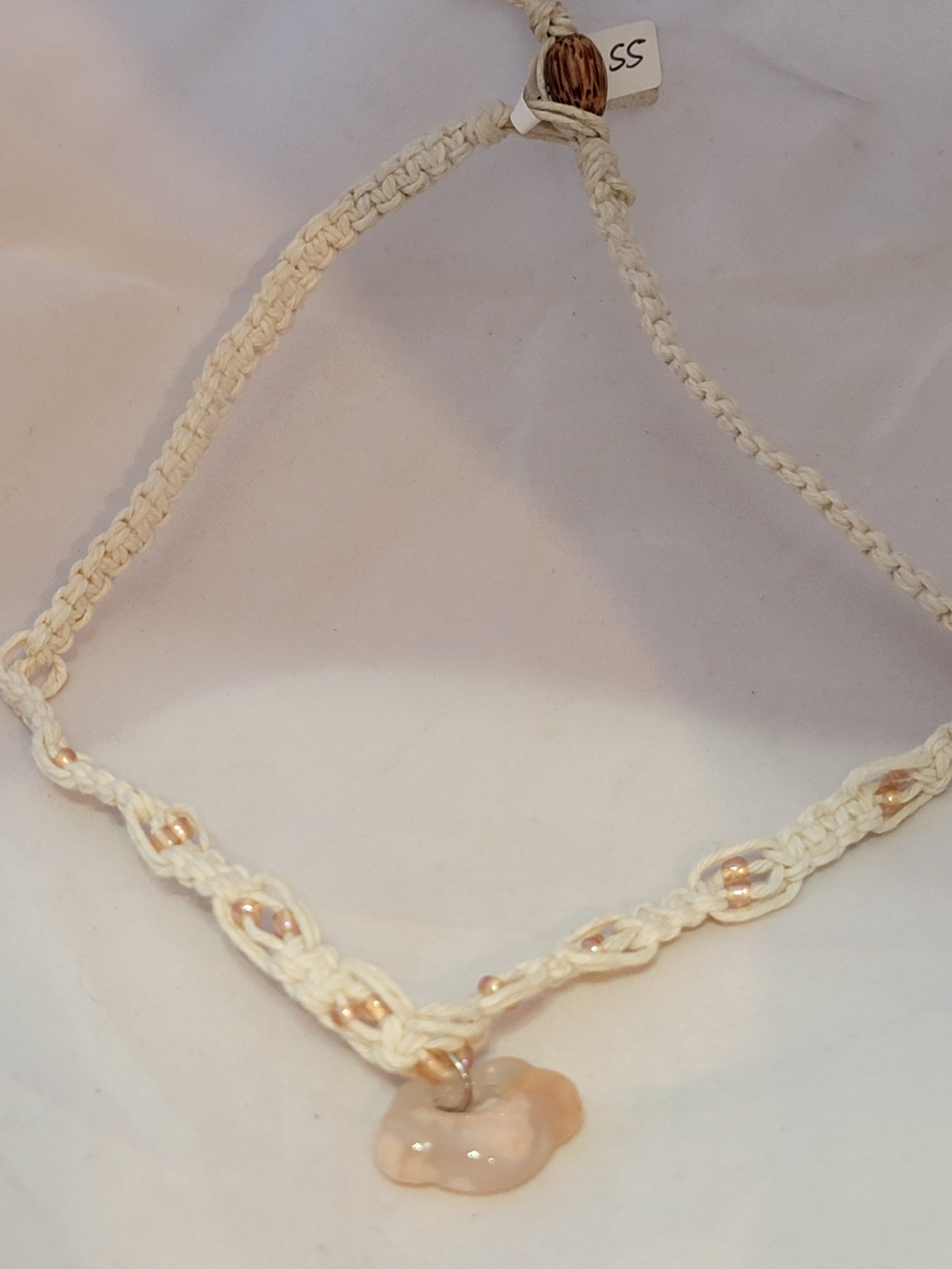 Peach Quartz Cloud Necklace