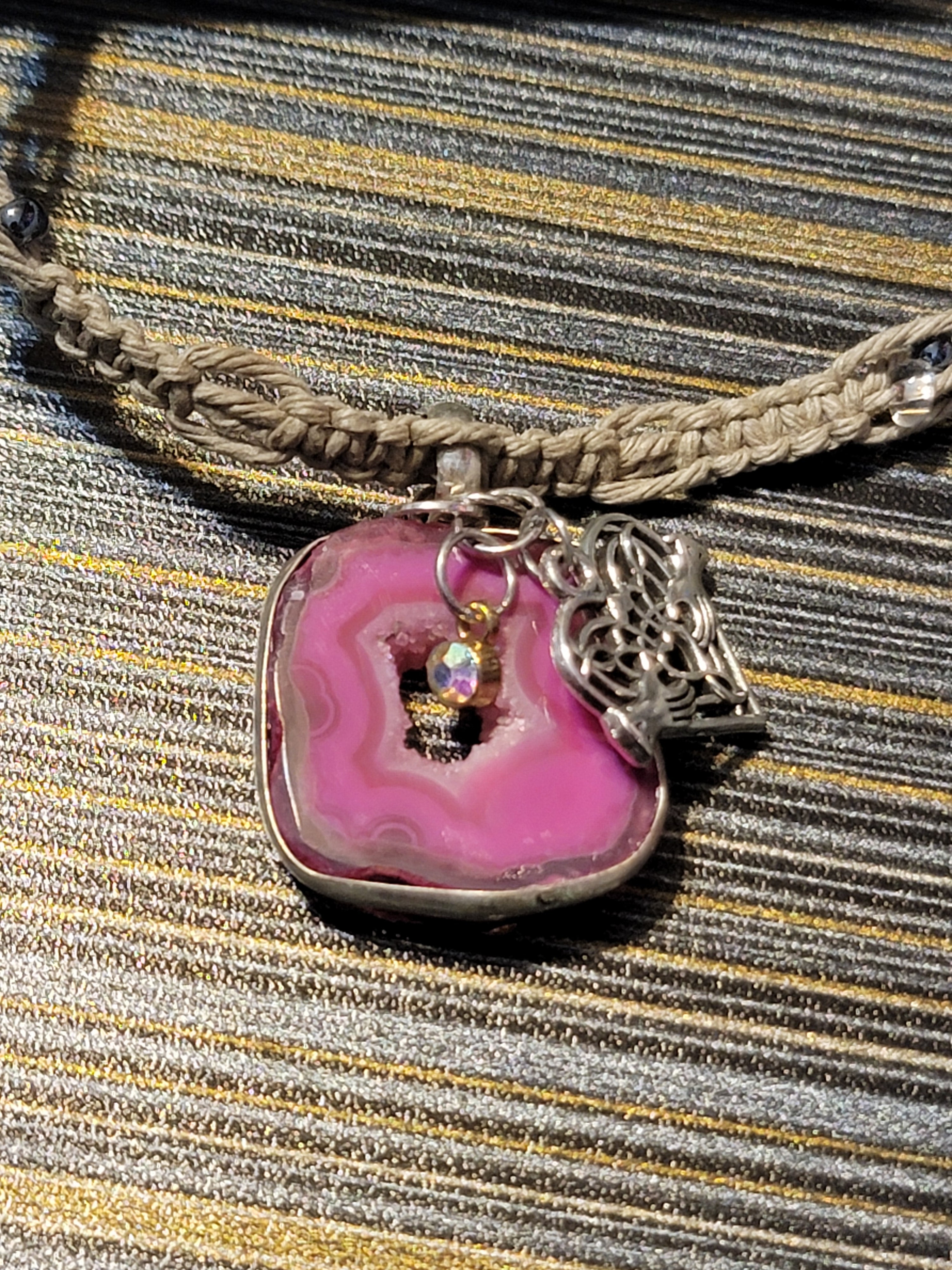 Oco Geode Druzy Necklace