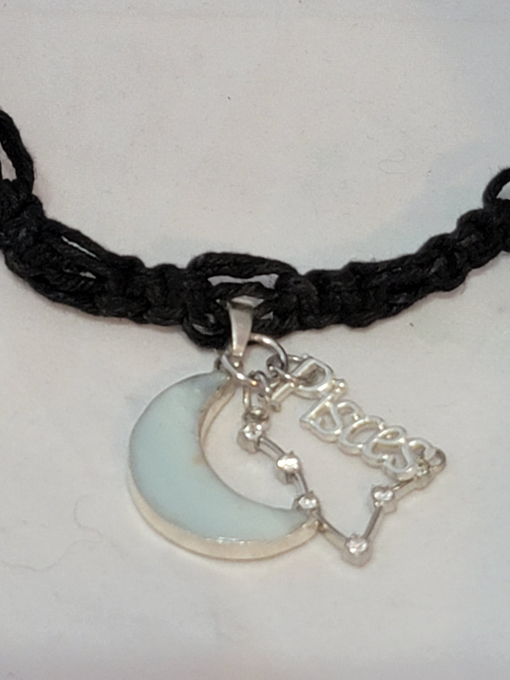 Pisces Amazonite Moon Zodiac Necklace