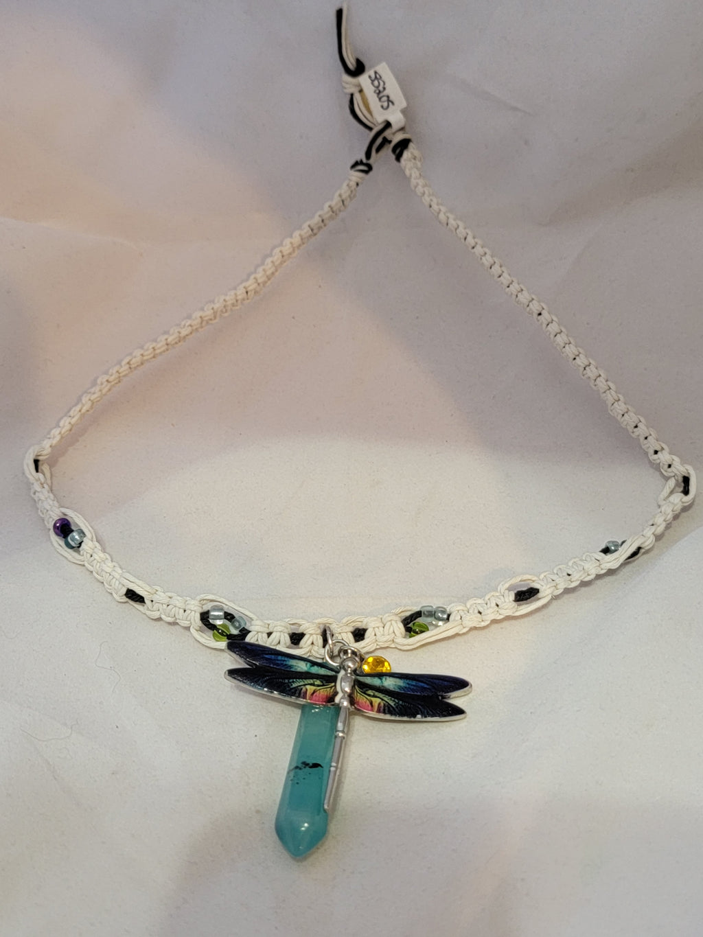 Rainbow Dragonfly Necklace