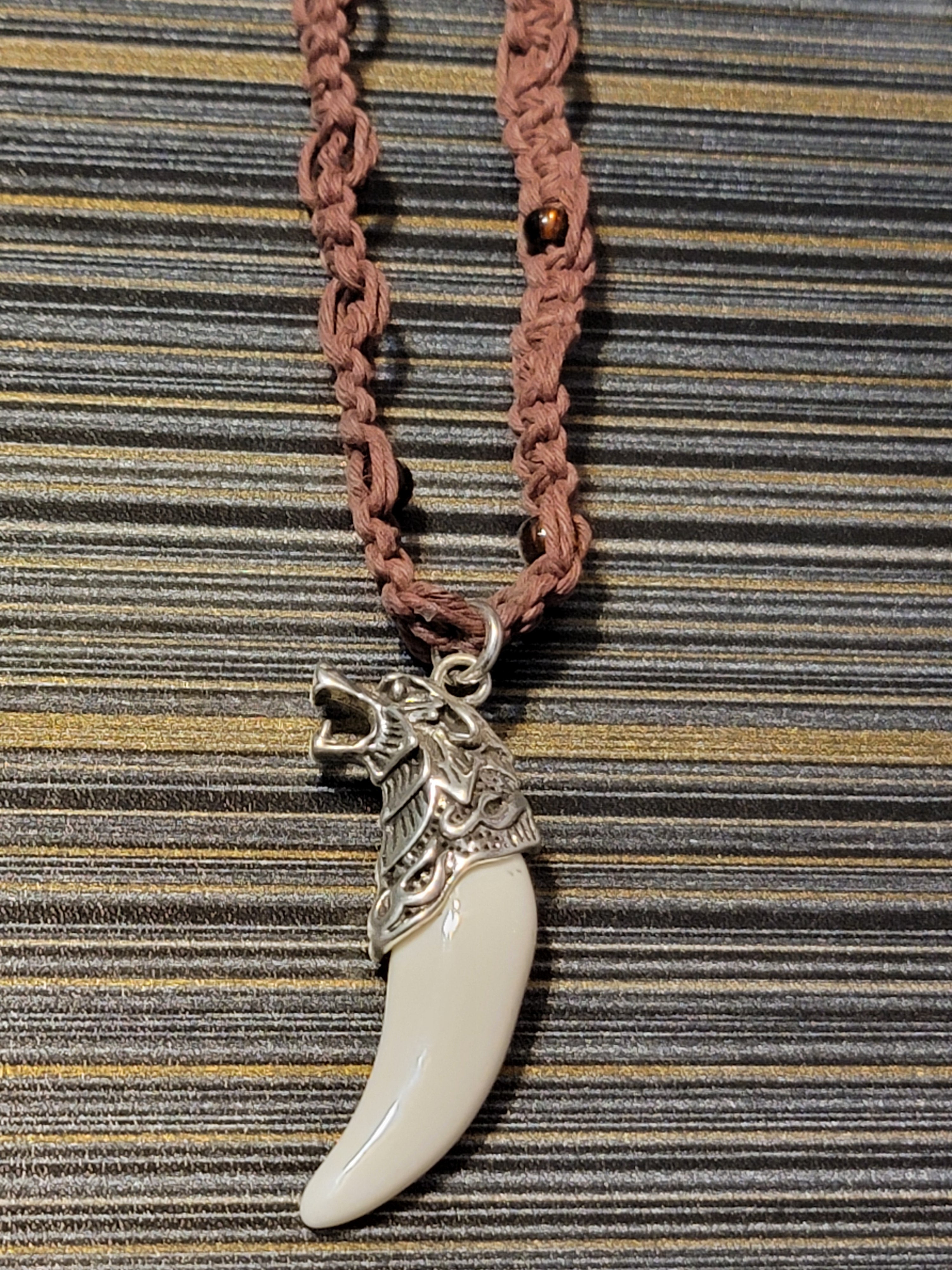 Silver Wolf Tooth Necklace