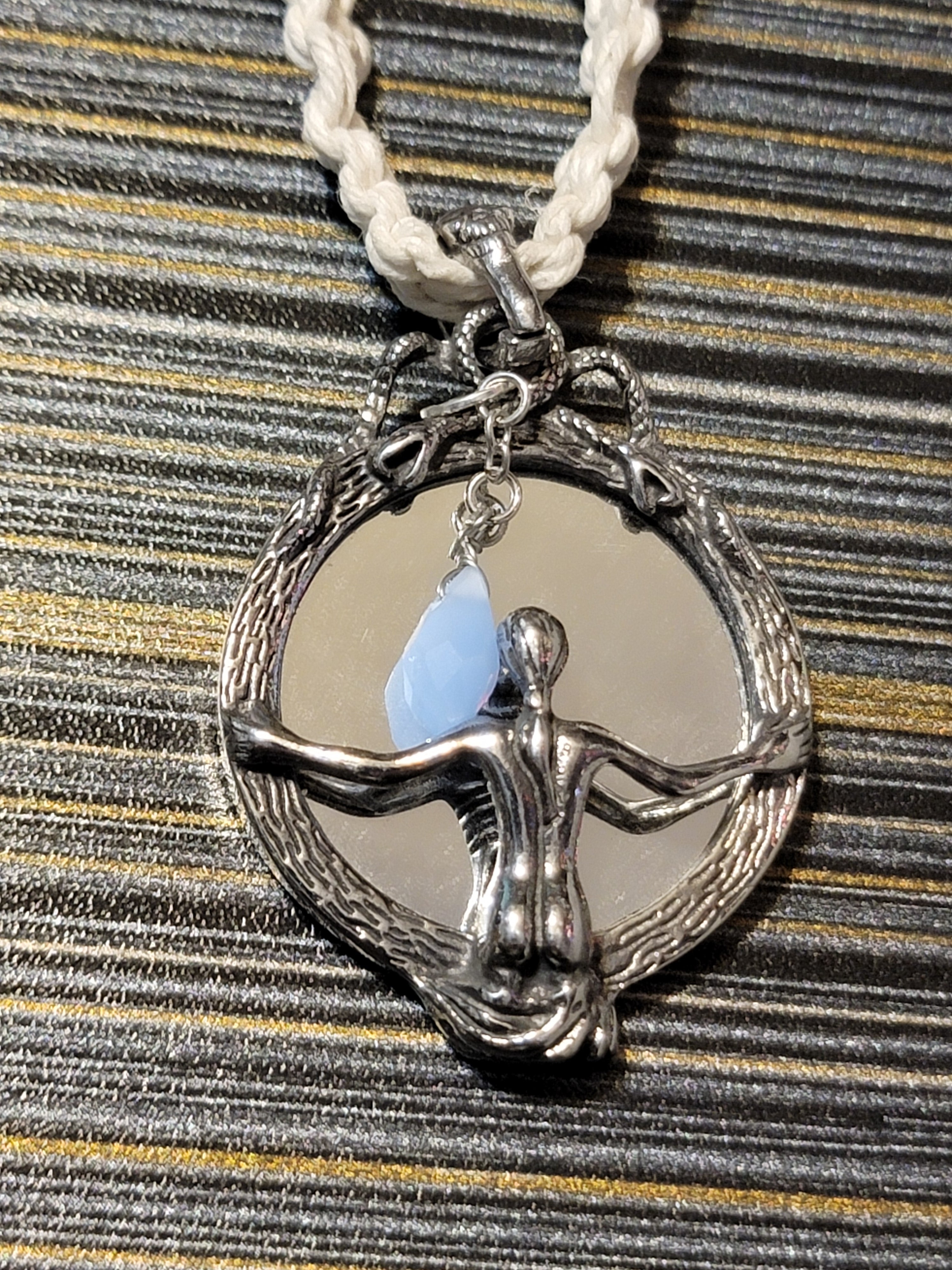 Female Skull Mirror Necklace