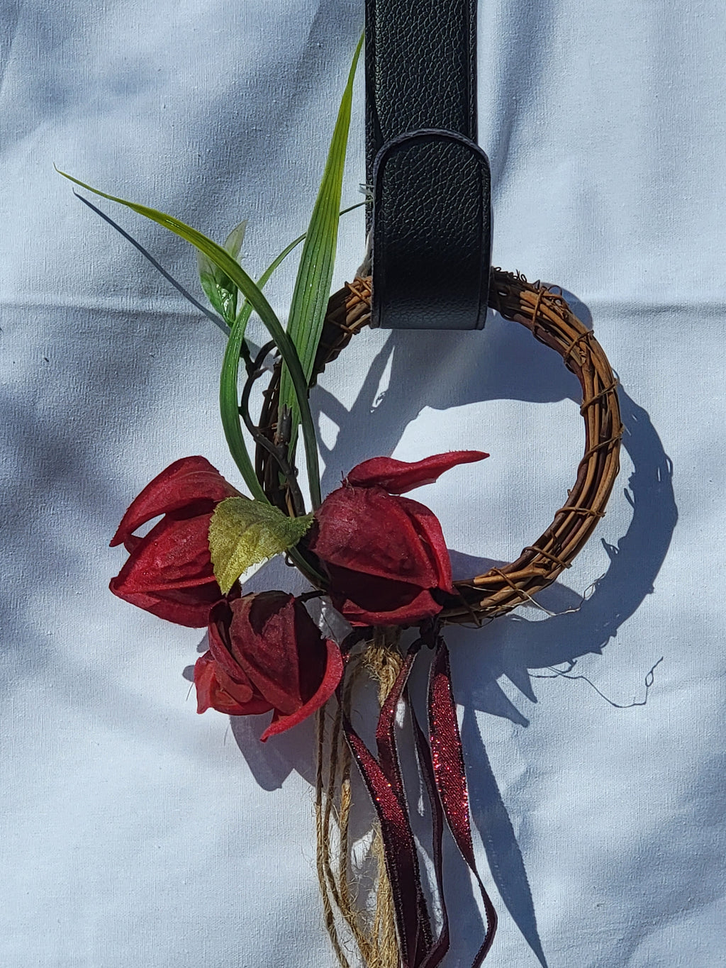 Witch Bells - Small Round Grapevine Wreath