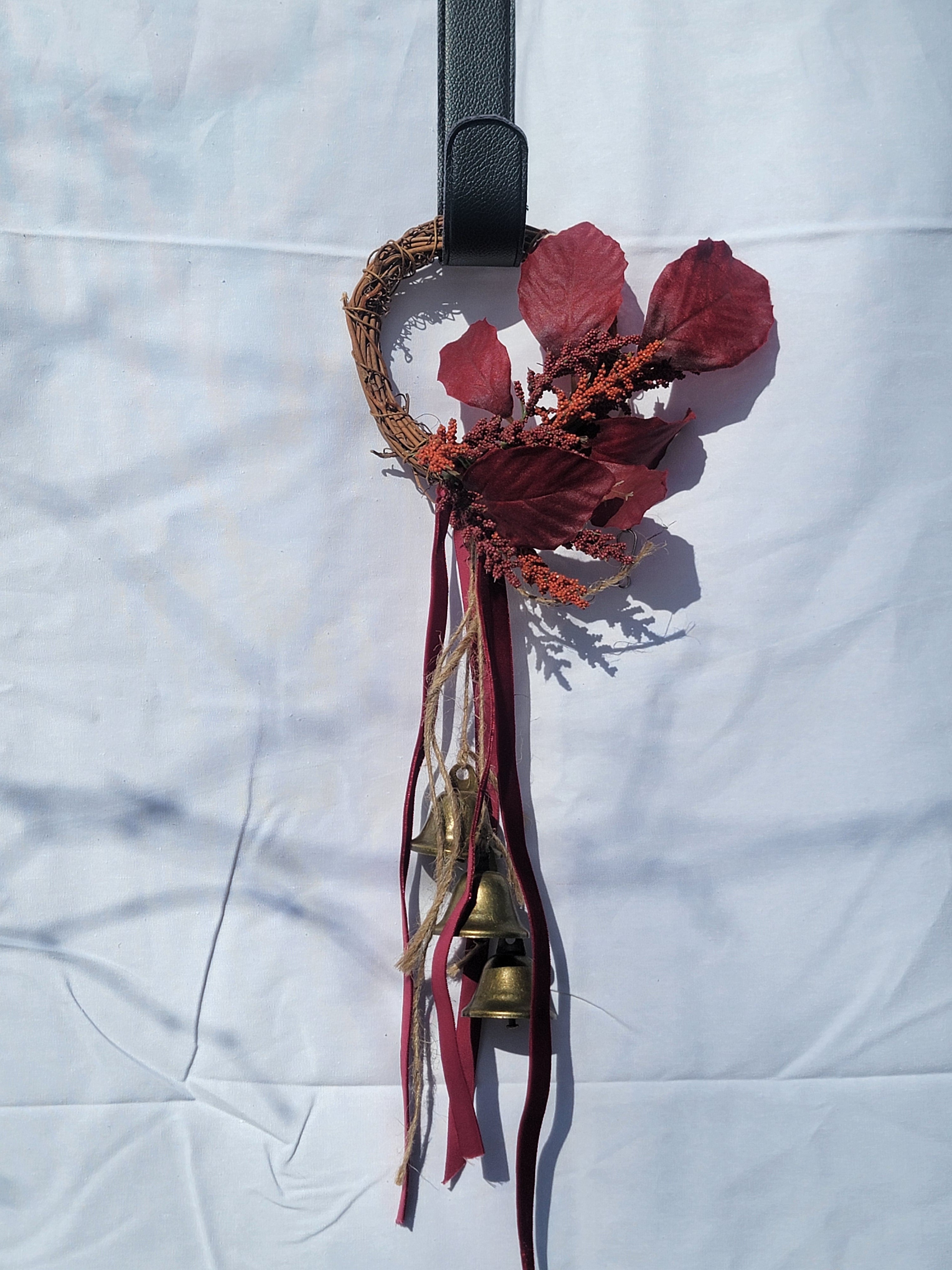 Witch Bells - Small Round Grapevine Wreath
