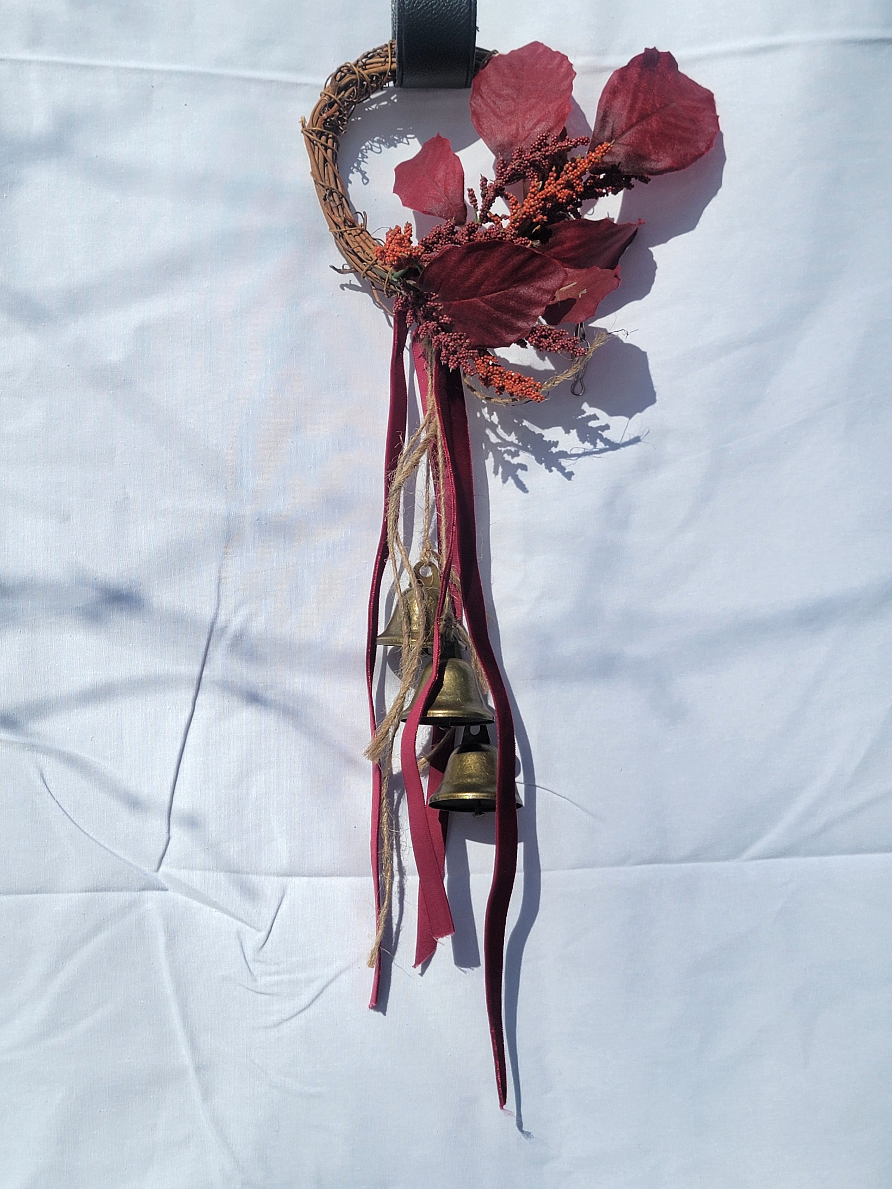 Witch Bells - Small Round Grapevine Wreath