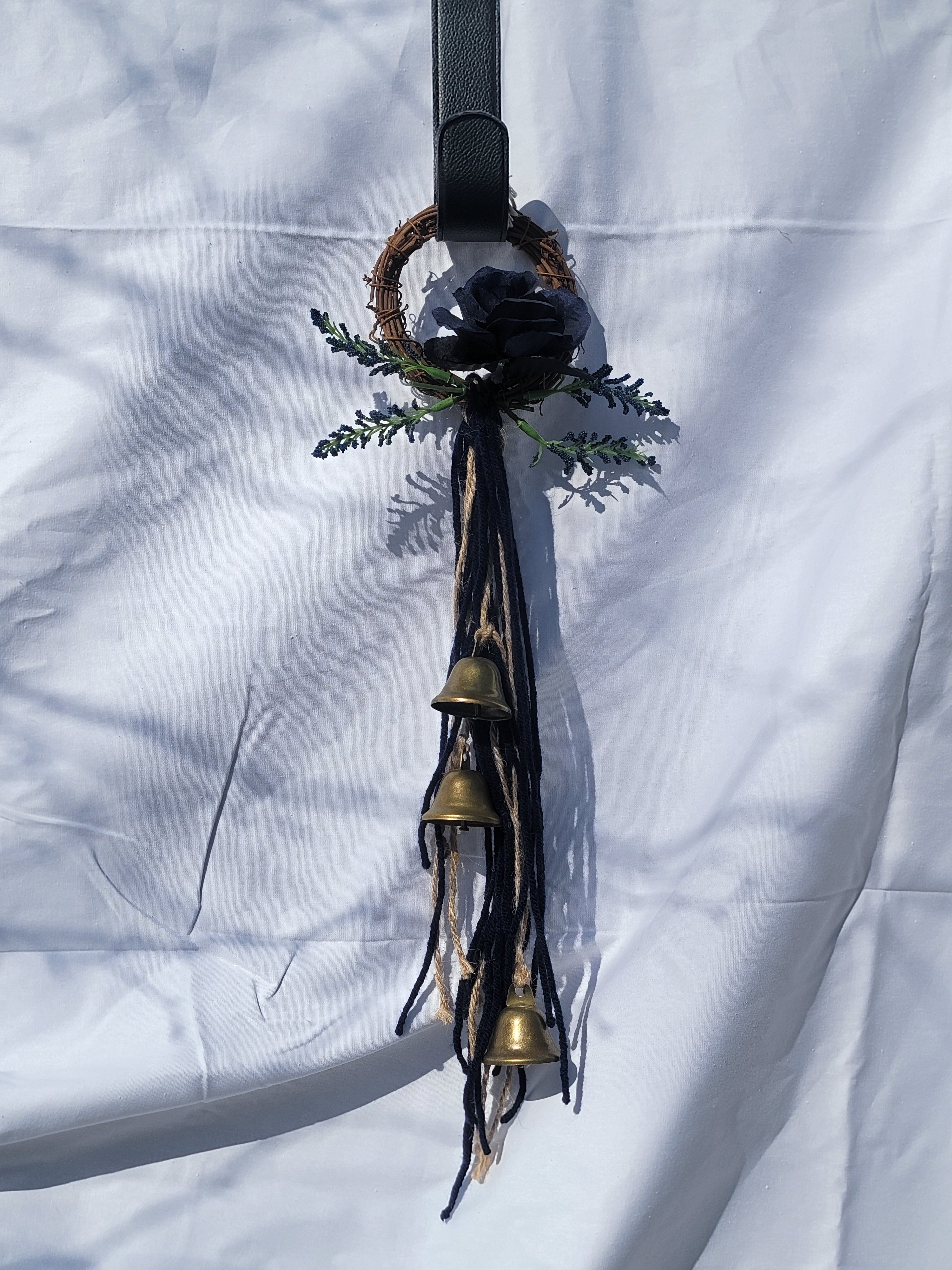 Witch Bells - Small Round Grapevine Wreath
