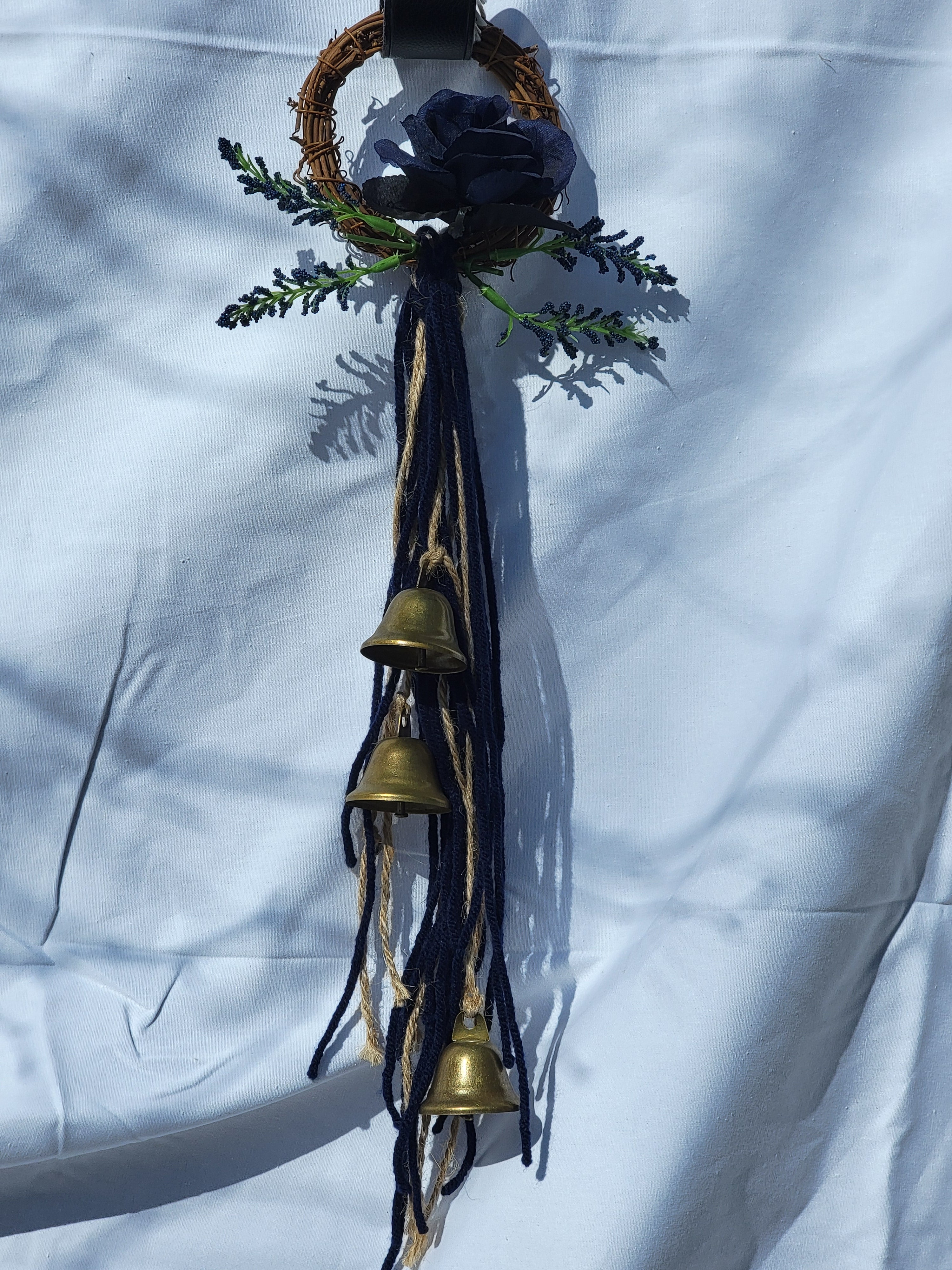 Witch Bells - Small Round Grapevine Wreath