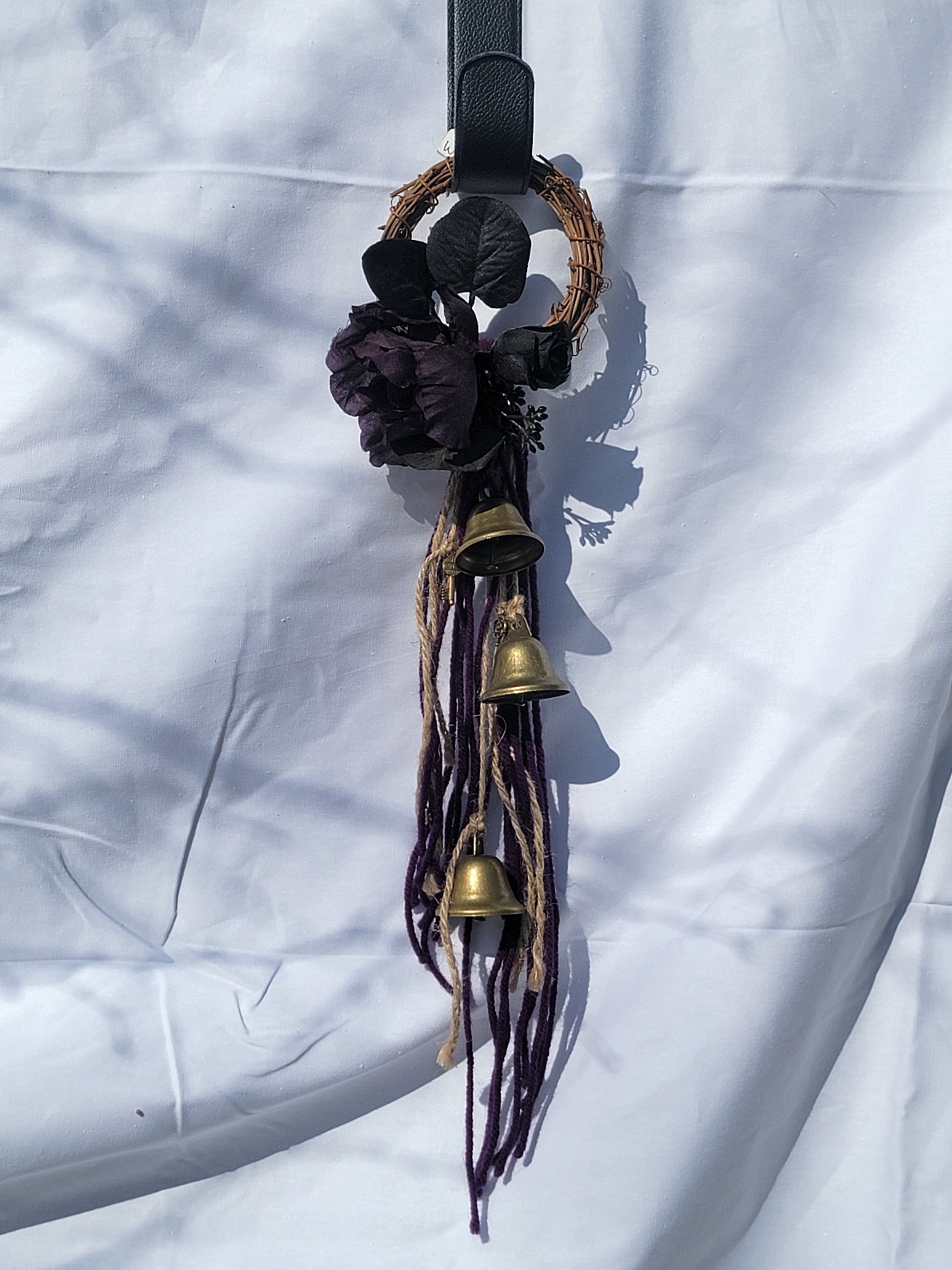 Witch Bells - Small Round Grapevine Wreath