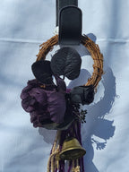Witch Bells - Small Round Grapevine Wreath
